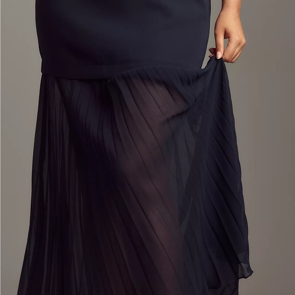 BY ANTHROPOLOGIE STRAPLESS TWOFER PLEATED MIDI DRESS (NWT) - Picture 2 of 8